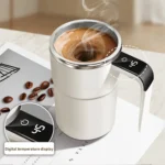 Automatic Stirring Cup Rechargeable Portable Coffee Electric Stirring Stainless Steel Mixer Rotating Magnetic Self Stirring Mugs - Image 7
