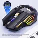 Wireless Gaming Mouse USB IMICE GW-X7 3200DPI Dual Mode Rechargeable 7 Keys 2.4Ghz Silent Mouse Bluetooth 7-color Breathing LED - Image 4