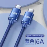 120W USB Type C Cable Type C to Type C Fast Charging Cord USB C Quick Charge Phone Cables For Samsung Xiaomi Huawei Realme - Image 7