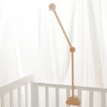 Baby Wooden Bedbell Bracket 0-12 Months Bed Bell Bracket Wooden Mobile Newborn Crochet Bed Bell Hanging Toys Newbaby Rattle Toys