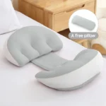 Pregnancy Pillow with 1pc Free An Auxiliary Pillow Cotton Waist Support Pillow for Pregnant Women Sleeping Body Pillow - Image 7