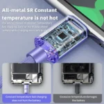 120W USB Type C Cable Type C to Type C Fast Charging Cord USB C Quick Charge Phone Cables For Samsung Xiaomi Huawei Realme - Image 3