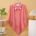 New Coral Fleece Bath Towel for Infants and Children, Suitable for Use in Bathrooms, Swimming Pools, Beaches, and Families. Can Be Used as a Newborn Blanket. Super Absorbent, Comfortable and Soft Fabric. New Pattern Design. Microfiber. Suitable for Infants and Children Aged 0-3 Years. Ideal as a Top - Image 9