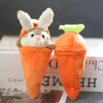 Rabbit Carrot Plush Pendant Detachable Rabbit Carrot Pendant - Image 3