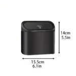 Car Trash Can (with Lid) Contains 60 (300) Garbage Bags, Small Car Trash Can, Leak-proof Mini Car Accessories - Image 6