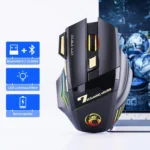 Wireless Gaming Mouse USB IMICE GW-X7 3200DPI Dual Mode Rechargeable 7 Keys 2.4Ghz Silent Mouse Bluetooth 7-color Breathing LED - Image 2