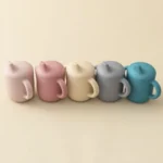 1PCS Baby Feeding Silicone Cups For Infants And Young Children Portable Learning Hand Shank Drinking Water Cups Baby Stuff - Image 6