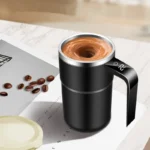 Automatic Stirring Cup Rechargeable Portable Coffee Electric Stirring Stainless Steel Mixer Rotating Magnetic Self Stirring Mugs - Image 9