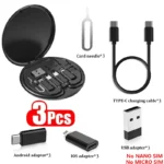 Multi USB Type C to C 60W Charging Adapter Cable Kit USB C to Lighting Conversion Set USB A & Type C to Micro/Type C/Lighting - Image 9