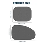SEAMETAL Car Sun Shade Side Window Curtain Front Rear Window Sunshade Summer UV Blocking Suction Cup Car Sun Protection Curtains - Image 2