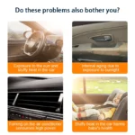 SEAMETAL Car Sun Shade Side Window Curtain Front Rear Window Sunshade Summer UV Blocking Suction Cup Car Sun Protection Curtains - Image 4