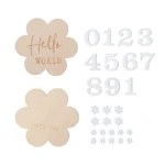 2Pcs Baby Wooden Balloon Milestone Cards Photography Accessories Baby Photography Shooting Props For Newborn Birthing Gifts - Image 8