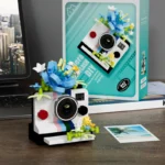 SLR Camera Mirror Flower Model Building Block Set - Creative Trendy Ornament Educational Toy for Children Gift - Image 6