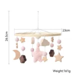 Baby Wooden Bedbell Bracket 0-12 Months Bed Bell Bracket Wooden Mobile Newborn Crochet Bed Bell Hanging Toys Newbaby Rattle Toys - Image 14