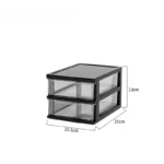 Japanese Style Desktop Storage Box-Transparent Drawer Organizer for Cosmetics,Stationery & Office Supplie,Student Desk Organizer - Image 8