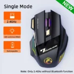 Wireless Gaming Mouse USB IMICE GW-X7 3200DPI Dual Mode Rechargeable 7 Keys 2.4Ghz Silent Mouse Bluetooth 7-color Breathing LED - Image 10