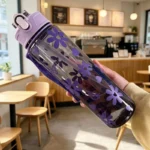 800ml/27oz Large Capacity Sports Water Bottle Leak Proof Plastic Drinking Cup With Time Scale Suitable For Travel Fitness Sports - Image 16