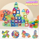 Magnetic Building Blocks DIY Magnets Toys medium size STEM Toys Construction Toys Learning Educational Magnet Toys - Image 2