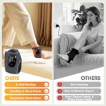 Cordless Electric Foot Massager can Vibrate and Heat Ankles & Sole, Portable Breathable Bracket Joints Wrap for Relax Ankle - Image 7