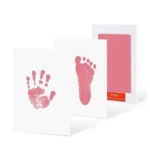 Safe Non-toxic Baby Footprints Handprint No Touch Skin Inkless Ink Pads Kits for 0-10 Months Newborn Pet Dog Footprint Souvenir - Image 4