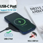 Wireless Charger For iPhone 17 16 15 14 Pro Max Induction Fast Charging Pad Dock Station For Samsung S23 S22 Xiaomi Huawei - Image 3