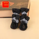 4pcs Water-Resistant Dog Shoes For Small Dogs - Protect Your Pet's Paws And Keep Them Dry,Outdoor rain boots for dogs - Image 10