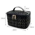 2026 New Women's Bag Knitted Style Makeup Bag Portable Portable Portable Makeup Bag Fashionable Large Storage Bag BX100 - Image 6
