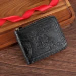 Men Wallet with Zipper 100 US Dollar Pattern Card Holder Coin Pocket Purse Cartera Hombre Carteras - Image 4