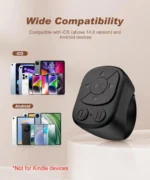 Tiktok Scrolling Ring Tiktok Remote Control Is Suitable for Iphone, iPad Bluetooth Page Turning Ring Roller, Both Camera Shutter, Short Video and Music Remote Control Function, Compatible with Ios and Android Phones - Image 3