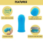Dog Super Soft Pet Finger Toothbrush Teeth Cleaning Breath Care Nontoxic Silicone Tooth Brush Cat Dog Toothbrush Pet Products - Image 4