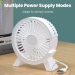Mini USB Rechargeable Table Fan Portable USB Small Fan Fan For Student Dormitory Computer Summer Gadget Home Desk Office - Image 3