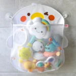 QWZ New Cartoon Duck Baby Bathroom Mesh Bag Sucker Design For Bath Toys Kids Animal Shapes Cloth Sand Toys Storage Net Bag - Image 11