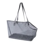 Portable Mesh Pet Carrier Bag Shoulder Crossbody Summer Use Dog Travel Bag Breathable Comfortable Foldable Pet Tote - Image 10