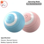iLMH 1/2 PCS Cat Interactive Ball Toy Automatic Rolling Ball Faux Tail Rechargeable Smart Pet Electric Toy Pet Toy Imitate Mouse - Image 24