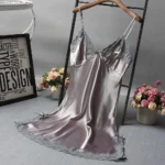 Sexy Lace Patchwork Camisola Lingerie Nighty Wedding Dress Sleep Wear Nightdress Clothes Women's Nightgowns Sexy Nightwear - Image 7