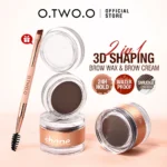 O.TWO.O Eyebrow Pomade Brow Gel Wax 2 IN 1 Waterproof Long Lasting Creamy Texture Eye Brow Tint Enhancers Cosmetics Makeup - Image 6