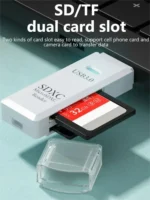 2-in-1 Multi Functional  USB 3.0 Card ReaderMiniSD TFMemoryCardReaderUSBFlashDrive CardreaderAdapter For PCLaptops Accessories - Image 3