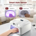 2 IN 1 Nail Lamp Single Toe Single Finger Gel Nail Curing Lamp Full Hand Fast Drying LED Light Nail Dryer Auto Sensor Dual Lamp - Image 4