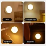 1pc Motion Sensor Night Light - Wireless LED Detector Lamp for Bedroom, Staircase, Closet, and Room Decor- - Image 4