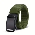 New Automatic Buckle Belt, Canvas Tactical Workwear Casual Outdoor Military Training Pants Belt For Men - Image 9