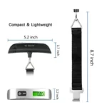 Portable Scale Digital LCD Display 110lb/50kg Electronic Luggage Hanging Suitcase Travel Weighs Baggage Bag Weight Balance Tools - Image 5