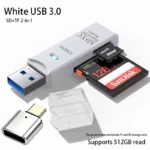 2-in-1 Multi Functional  USB 3.0 Card ReaderMiniSD TFMemoryCardReaderUSBFlashDrive CardreaderAdapter For PCLaptops Accessories - Image 8
