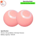 iLMH 1/2 PCS Cat Interactive Ball Toy Automatic Rolling Ball Faux Tail Rechargeable Smart Pet Electric Toy Pet Toy Imitate Mouse - Image 9