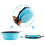 Portable Pet Food Bowl  Durable TPR Bowl  Cat and Dog Food Pet Silicone Collapsible Bowl Portable Travel Outdoor Water Food Bowl - Image 5