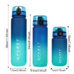 Gradient Water Bottle - 1000ml/600ml/750ml Capacity Outdoor Camping Gym Suitable Holiday Gift Birthday - Image 2