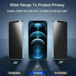 1-5PCS Anti-Spy Glass for iPhone 15 14 13 12 11 16 17 Pro Max Mini X XS XR 7 8 6 Plus Privacy Screen Protector For iPhone 17 - Image 2