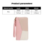 Fashion Zipper Wallets Womens Long Purses Handbags Coin Purse Cards Holder PU Leather Billfold Wallet - Image 4