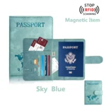 Passport Holder for Travel Essentials  Passport Wallet Cover Case for Travel  Accessories,Passport Book Holders for Women/Men - Image 8