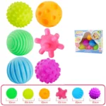 6Pcs Textured Multi Ball Set Develop Tactile Senses Toy Baby Touch Hand Ball Toys Training Ball Massage Soft Balls Kids Gifts - Image 8