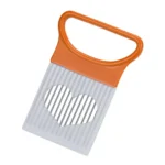 Effortlessly Slice Onions with this 1pc Colorful Onion Slicer Kitchen stainless steel potato chip onion holder - Image 8
